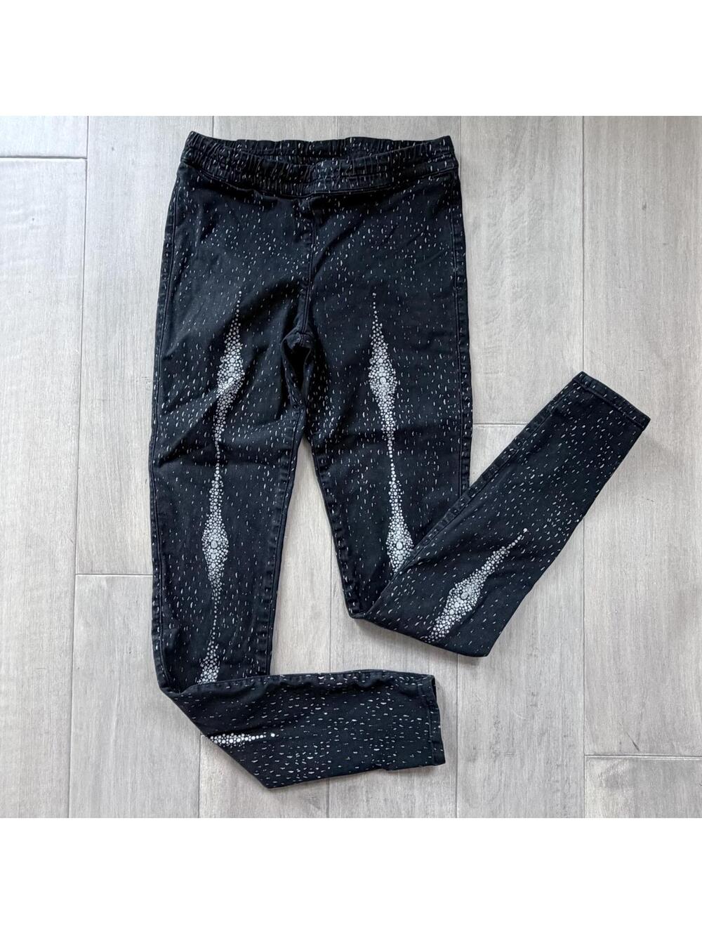 Kelly Wearstler Black Patterned Slim Jeans Size S - Picture 2 of 7